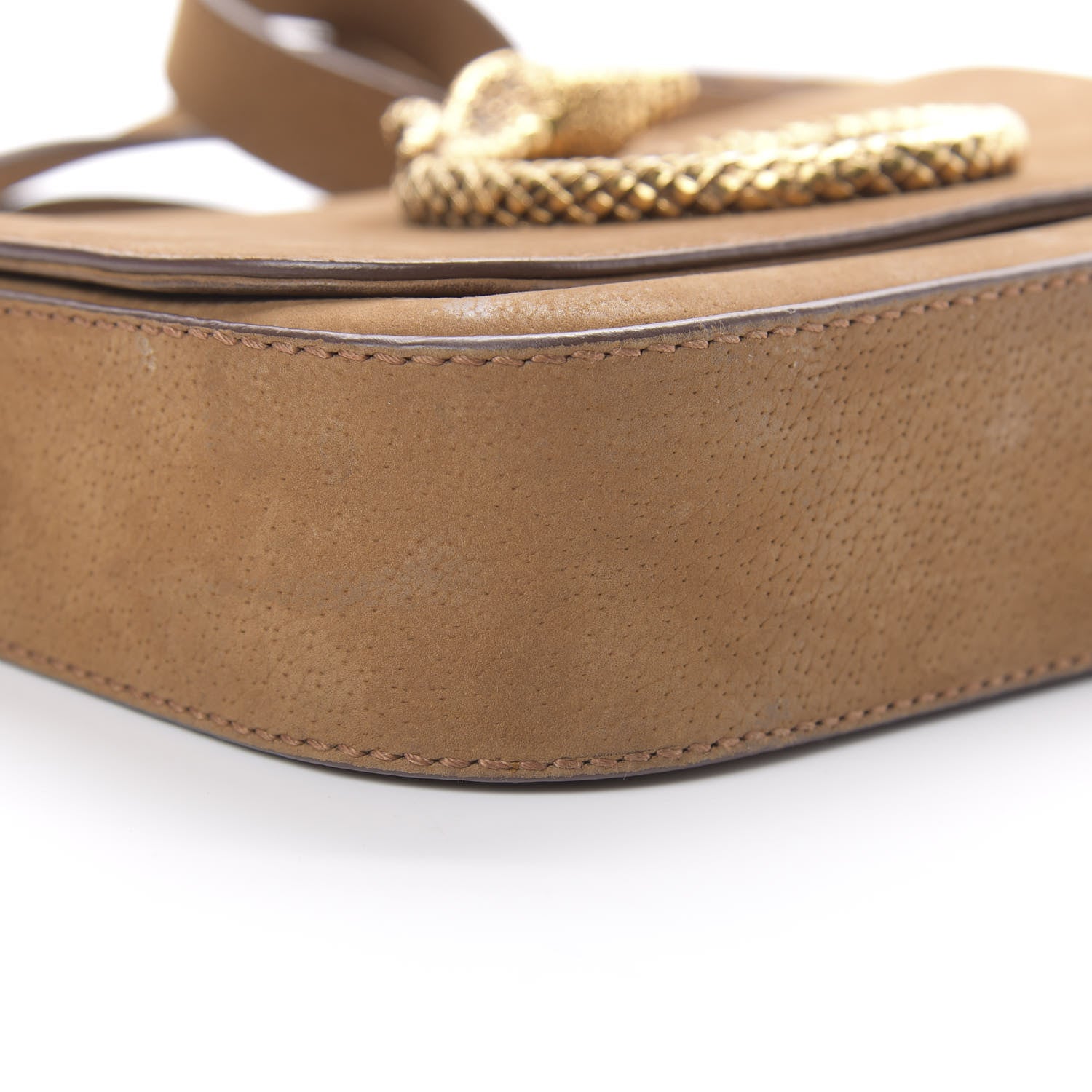 Saint Laurent Suede Eddie Serpent Shoulder Bag Brown 9 of 17