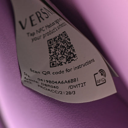 Versace Grained Calfskin Small La Medusa Top Handle Bag Pink 7 of 11