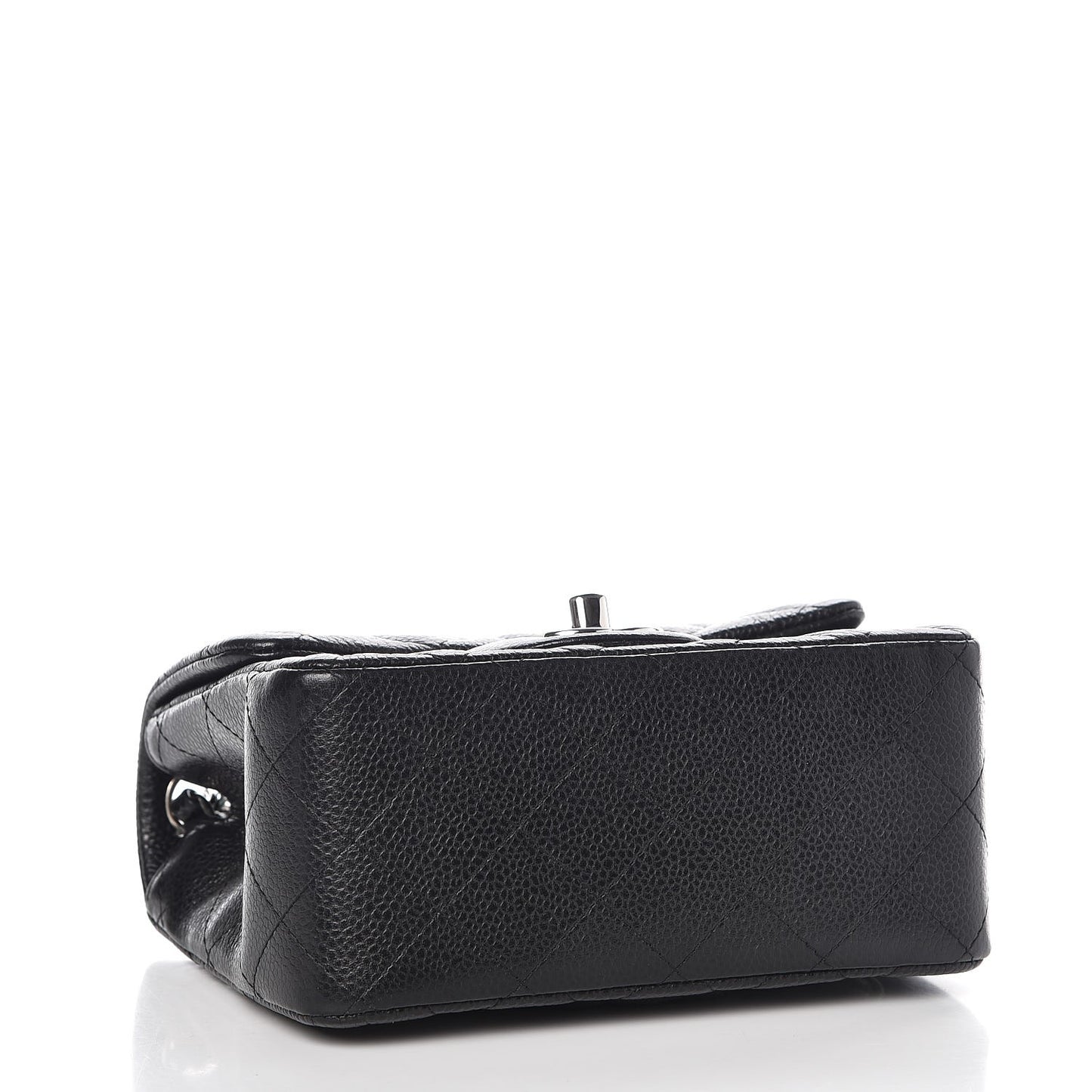 Caviar Quilted Mini Square Flap Black