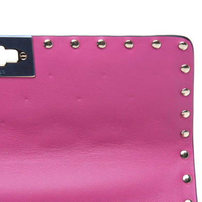 Valentino Garavani Nappa Medium Rockstud Spike Shoulder Bag Pink Orchid 7 of 9