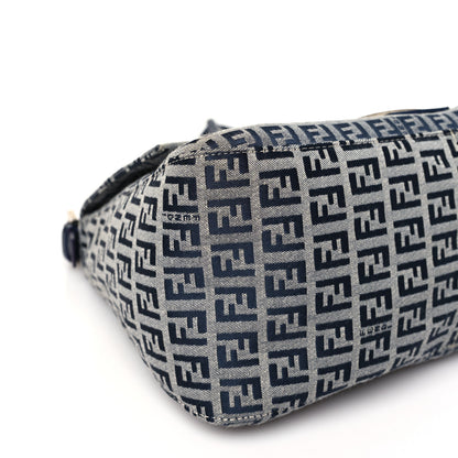 Fendi Zucchino Mama Baguette Navy 8 of 9