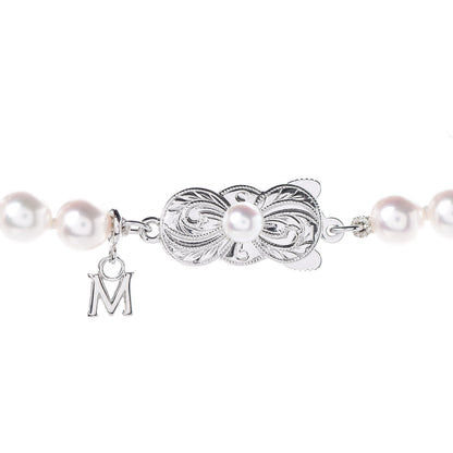Mikimoto Sterling Silver Akoya Pearl 6mm Strand Necklace 5 of 5
