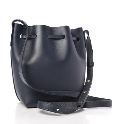 Mansur Gavriel Calfskin Mini Bucket Bag Blu 3 of 10