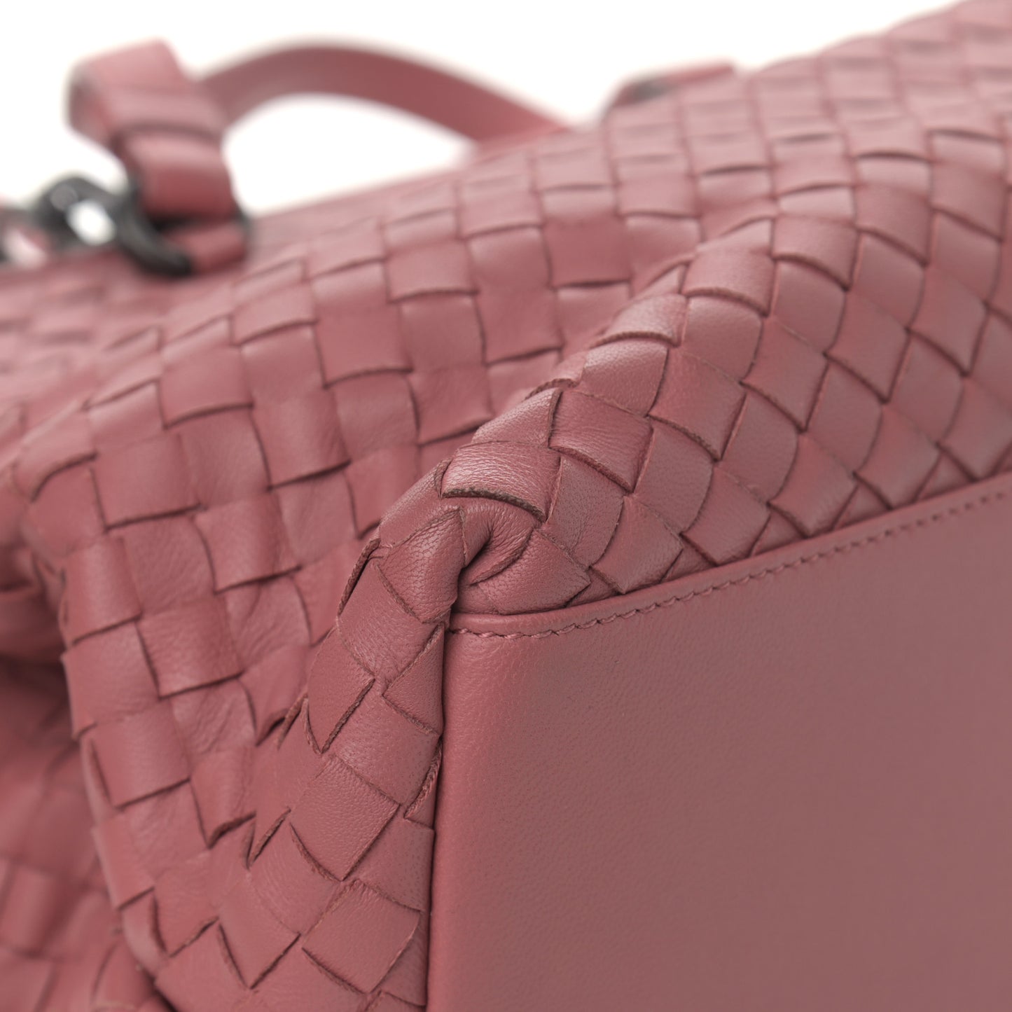 Nappa Intrecciato Tote Rose Pink