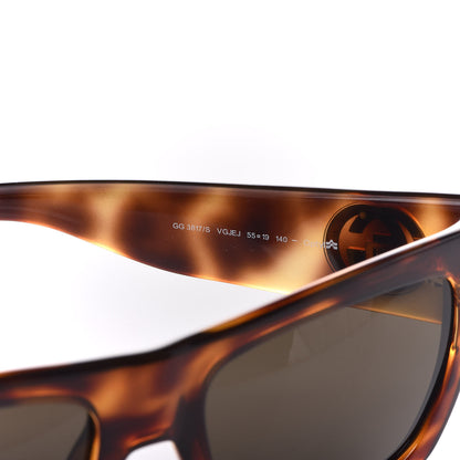 Gucci Acetate Square Frame Sunglasses GG 3817/S Light Havana 7 of 8