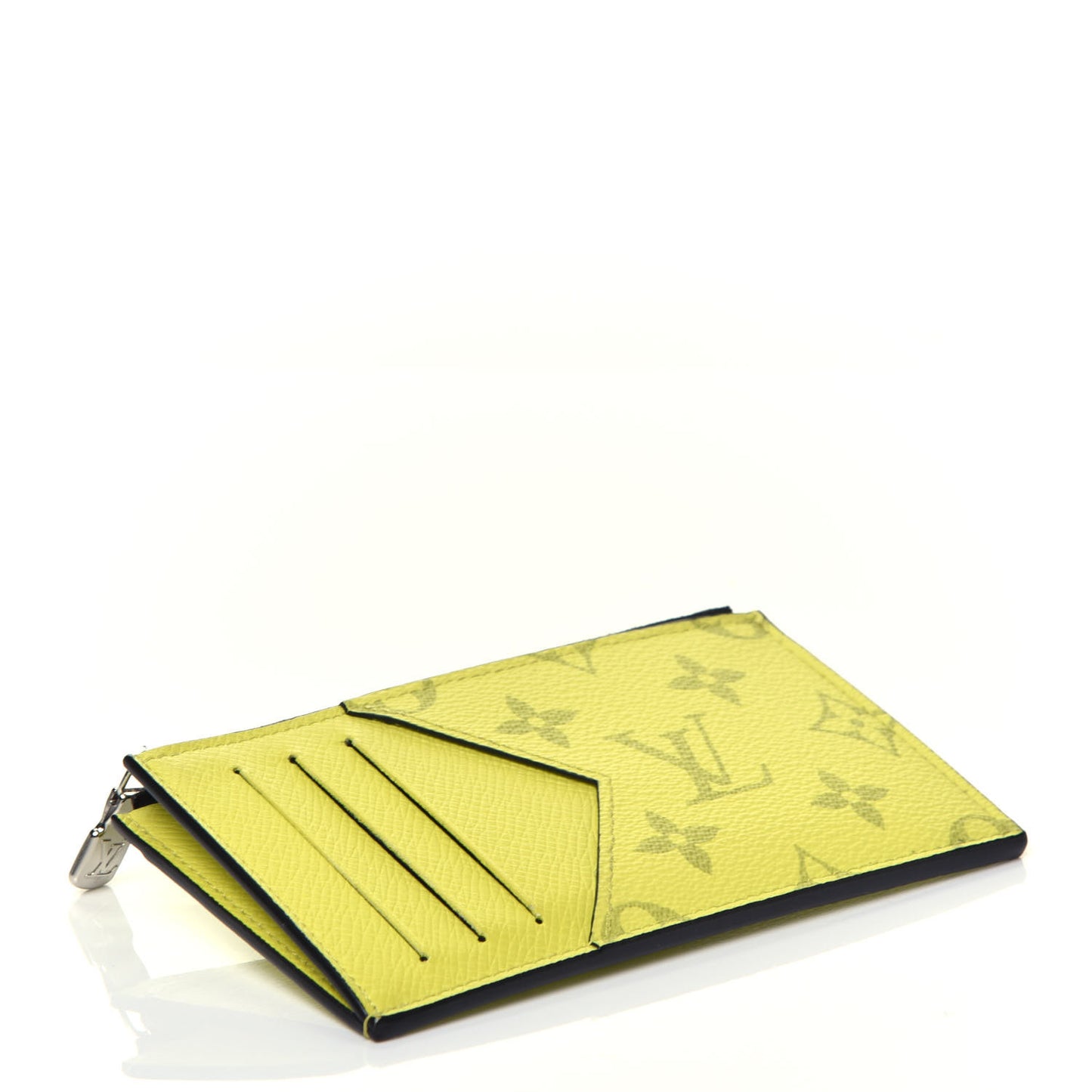 Monogram Taiga Coin Card Holder Yellow