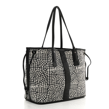MCM Visetos Medium Liz Reversible Shopper Tote Black 4 of 12