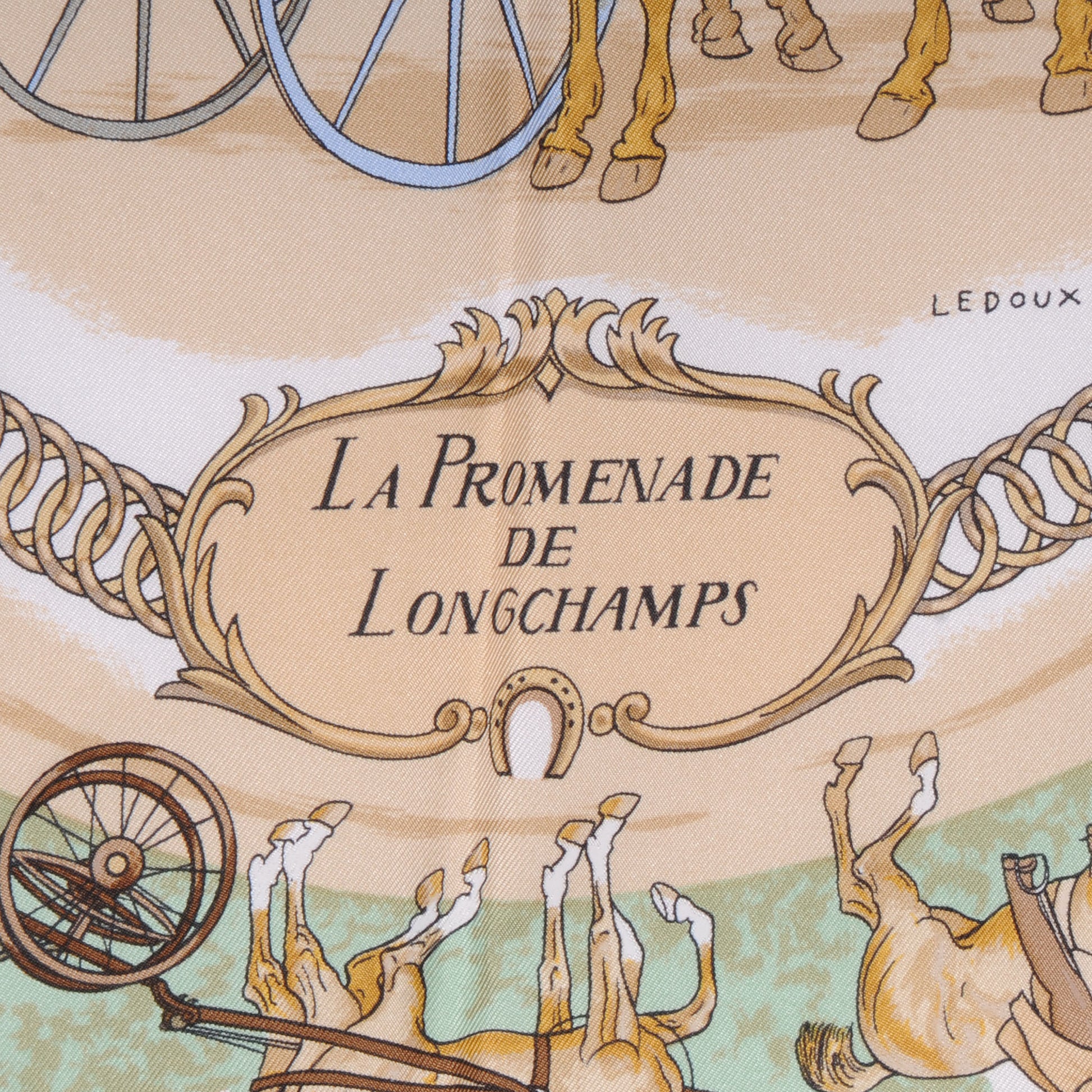 Hermes Silk La Promenade de Longchamps Scarf 90 3 of 5