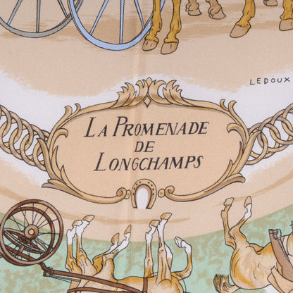 Hermes Silk La Promenade de Longchamps Scarf 90 3 of 5