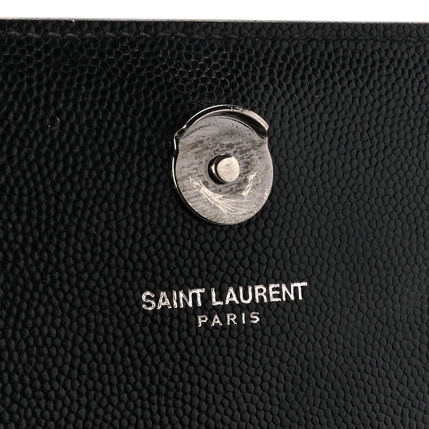 Saint Laurent Grain De Poudre Small Monogram Monochrome Kate Satchel Black 6 of 11
