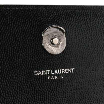 Saint Laurent Grain De Poudre Small Monogram Monochrome Kate Satchel Black 6 of 11