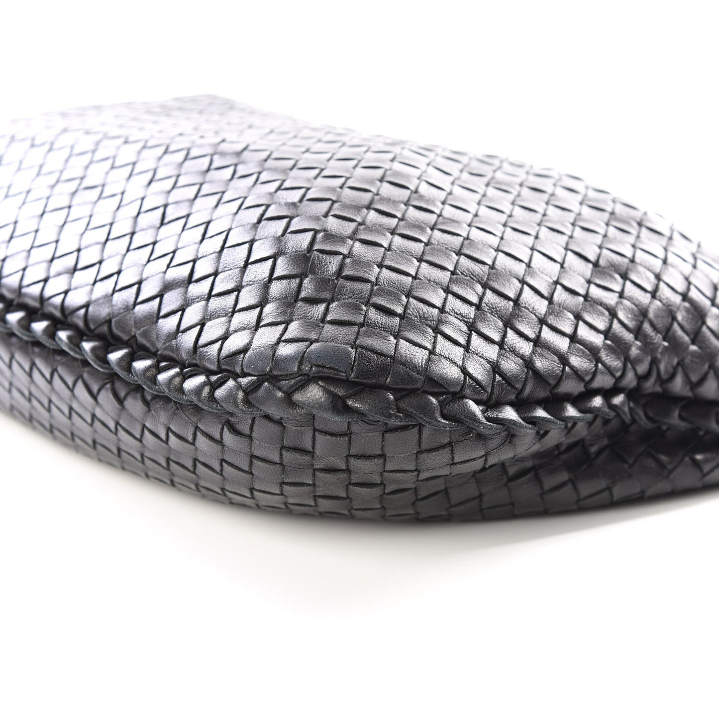Nappa Intrecciato Medium Veneta Hobo Black