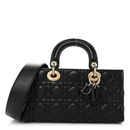 Christian Dior Lambskin Cannage Medium Lady D-Joy Black 1 of 10