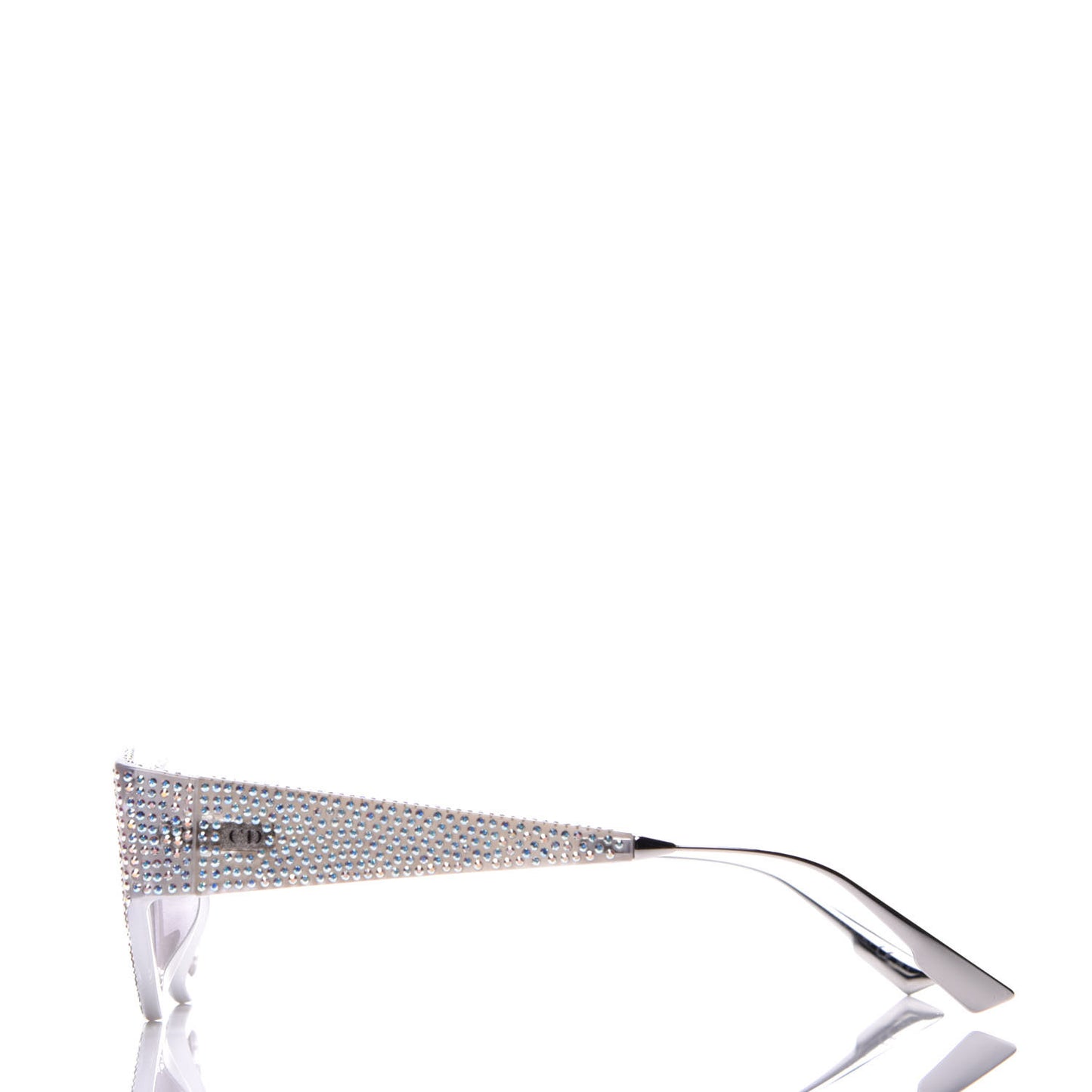 Acetate Crystal CatStyleDior1S Sunglasses Silver