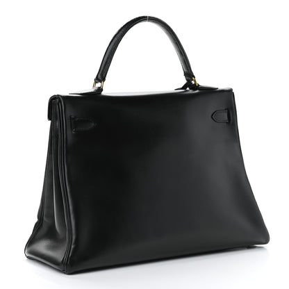Hermes Box Kelly Retourne 32 Black 4 of 22