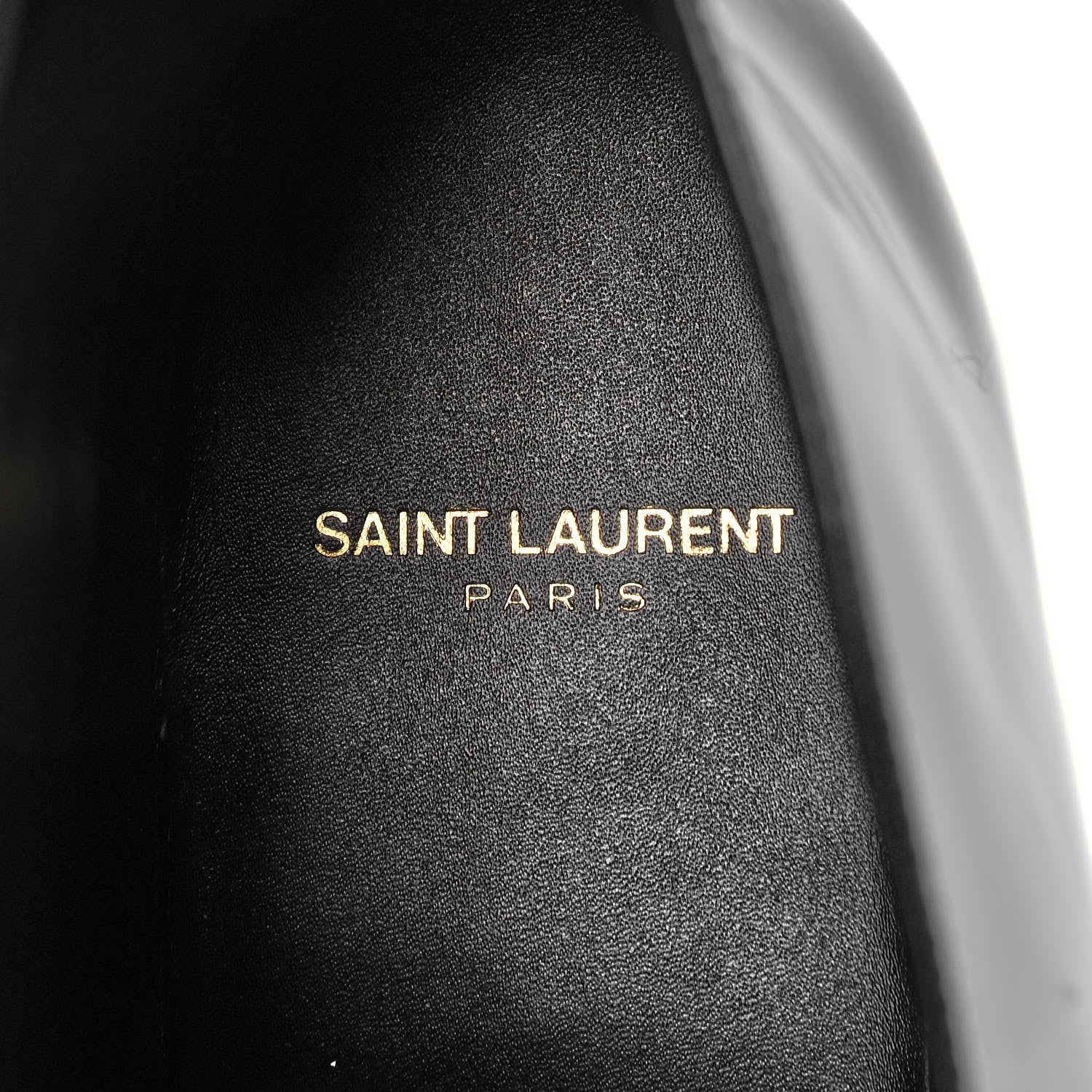 Saint Laurent Patent Calfskin Joan Ankle Boots 42 Black 6 of 6