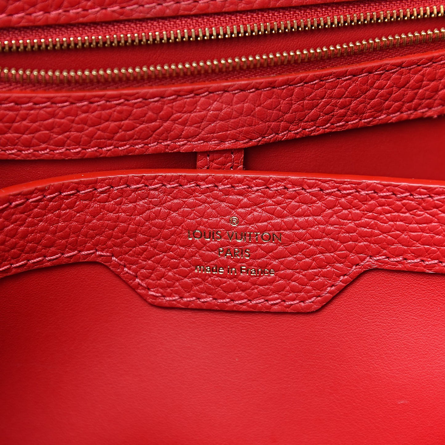 Taurillon Capucines PM Rubis