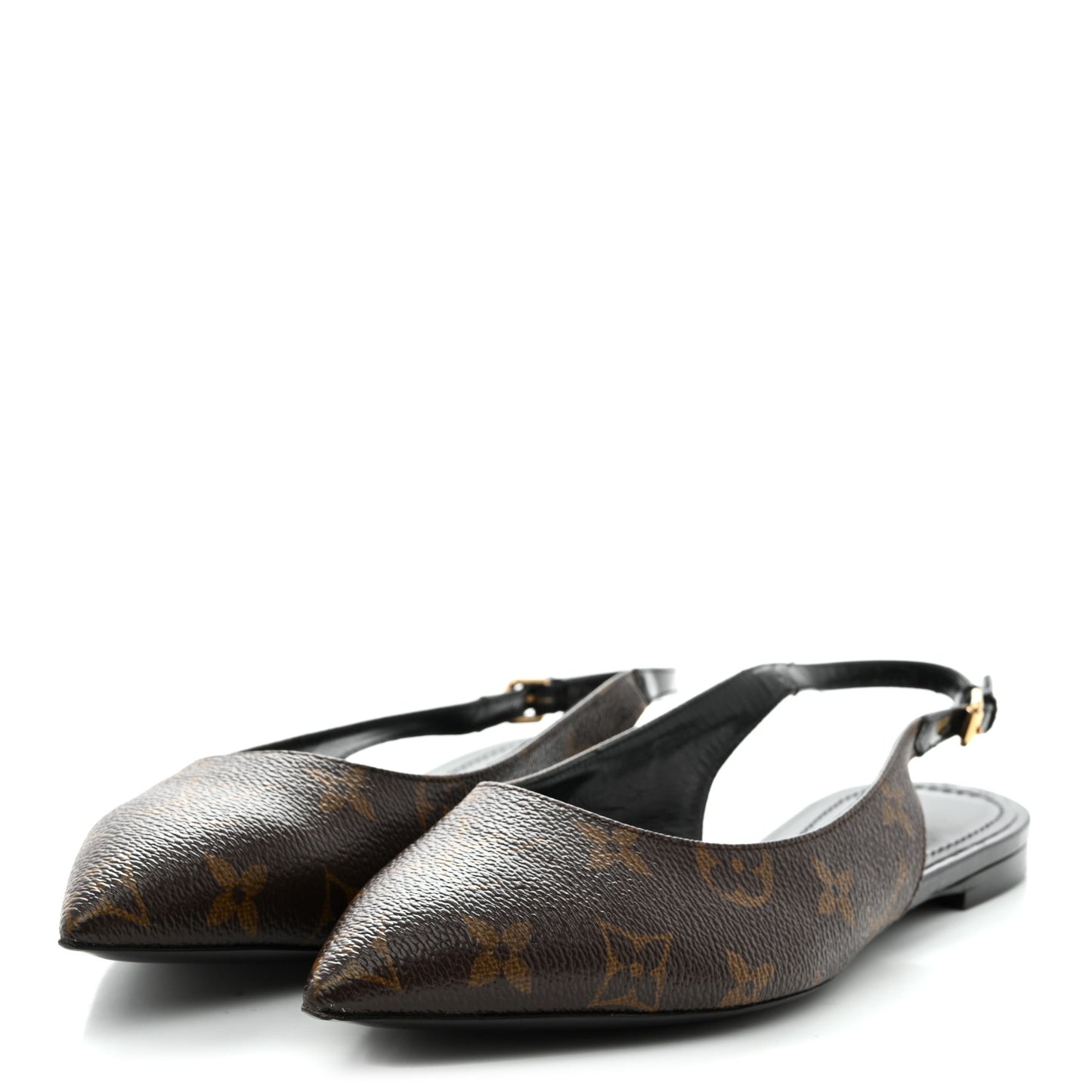 Patent Monogram Cherie Slingback Ballerina Flats 37