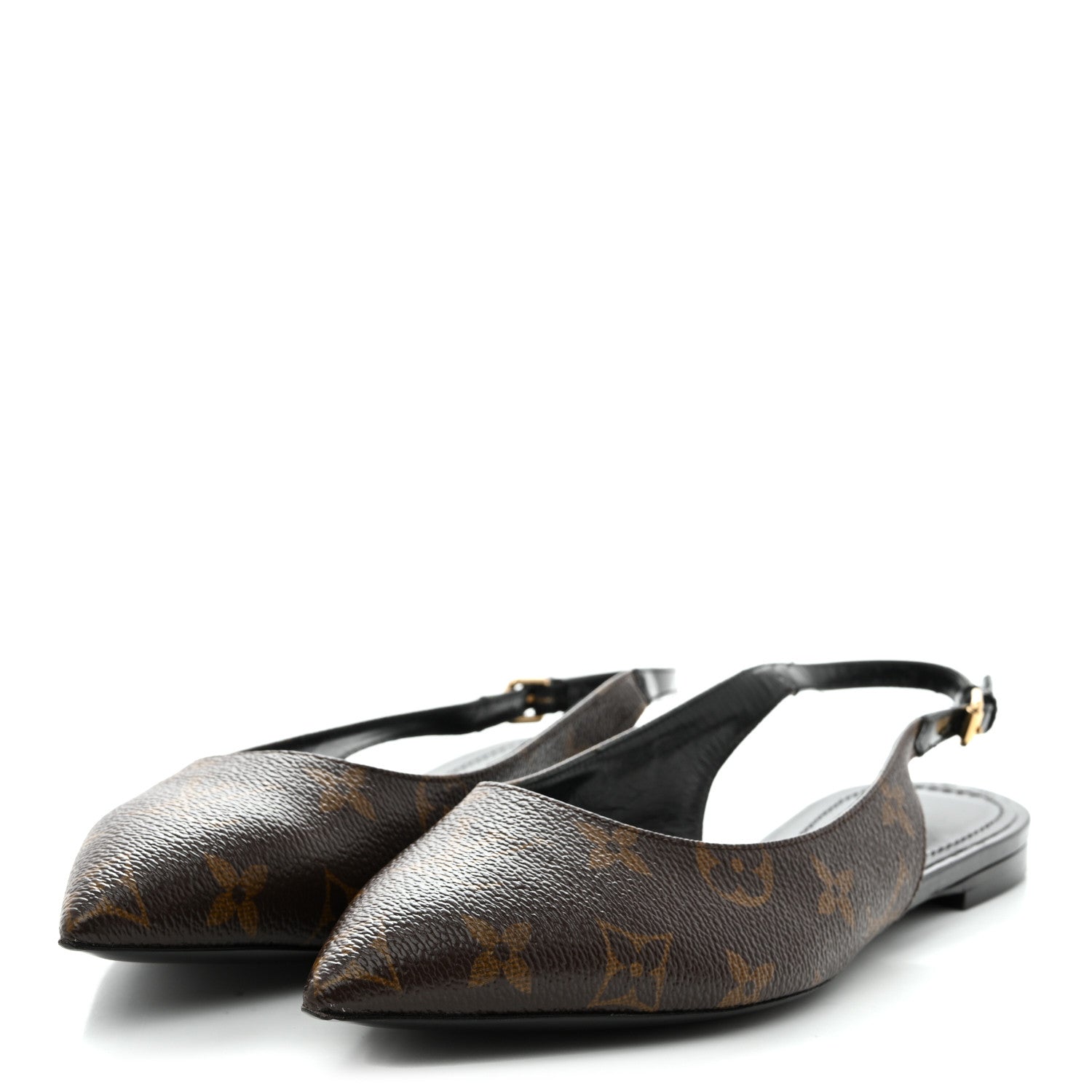 Louis Vuitton Patent Monogram Cherie Slingback Ballerina Flats 37 4 of 12