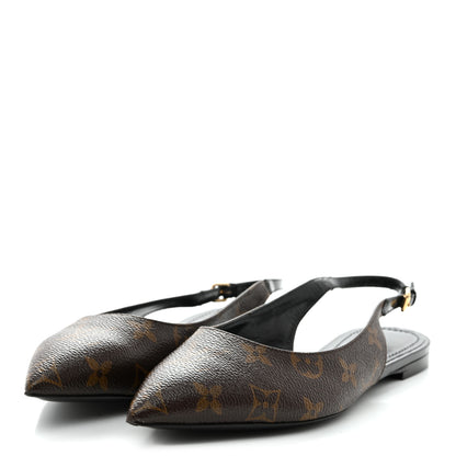Louis Vuitton Patent Monogram Cherie Slingback Ballerina Flats 37 4 of 12