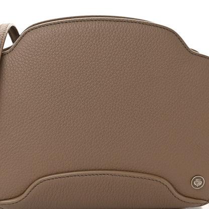 Loro Piana Grained Calfskin Sesia Crossbody Warm Mastic 6 of 8