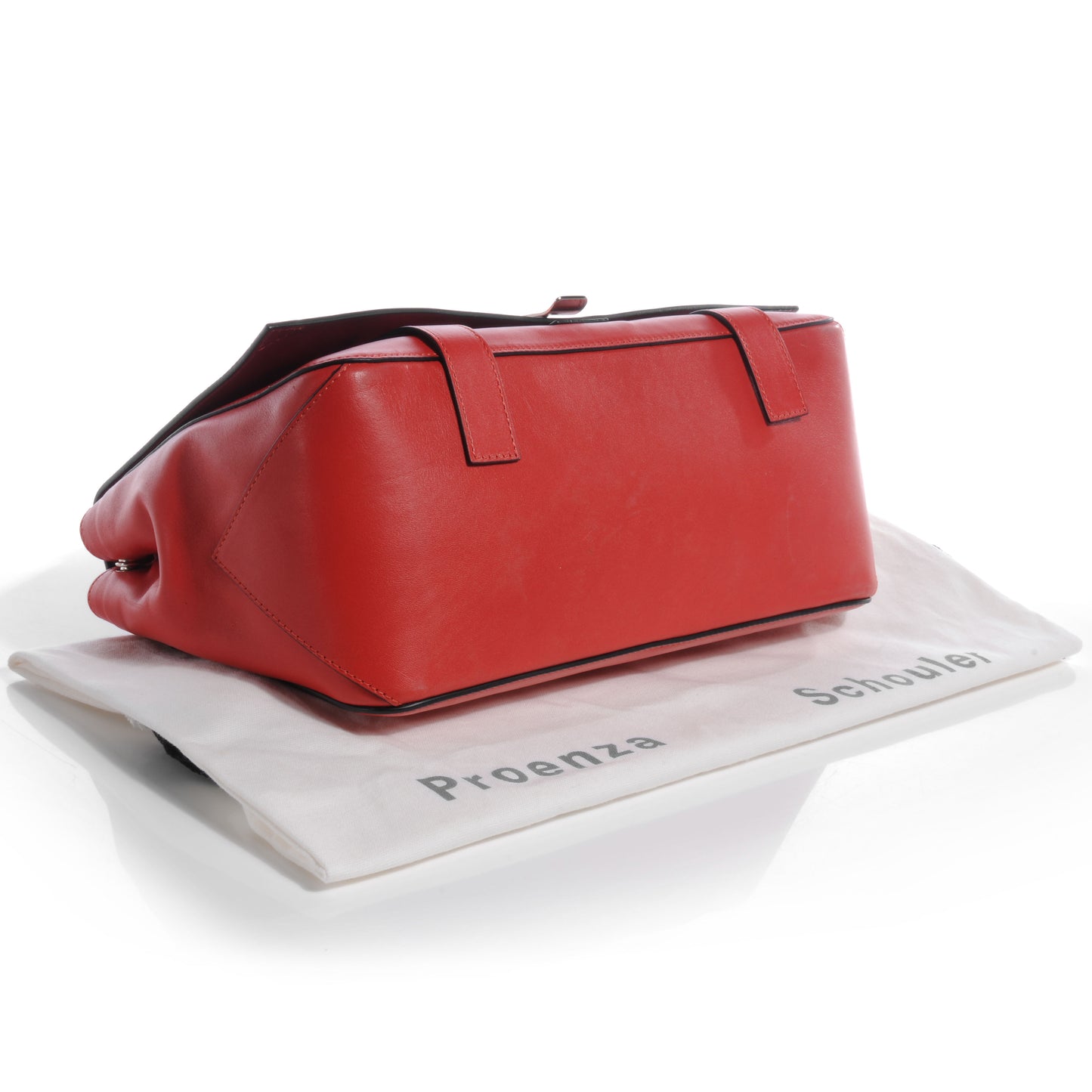 Calfskin PS Courier Bag Poppy Chianti