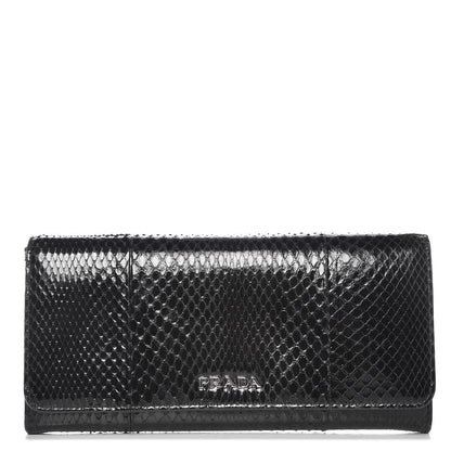 Prada Ayers Continental Flap Wallet Nero Black 1 of 9