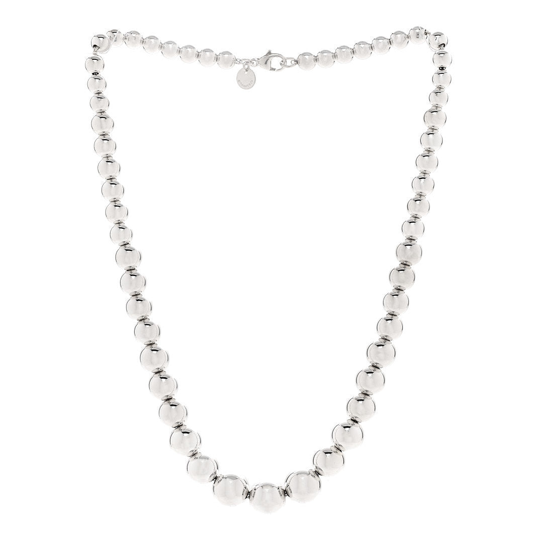 Tiffany Sterling Silver Hardwear Graduated Ball Necklace 3 of 5