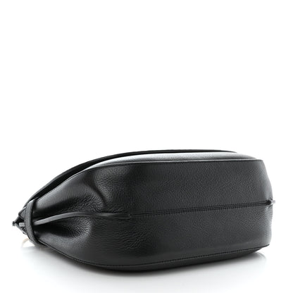 Mulberry Small Classic Grain Calfskin Amberley Satchel Black 4 of 10