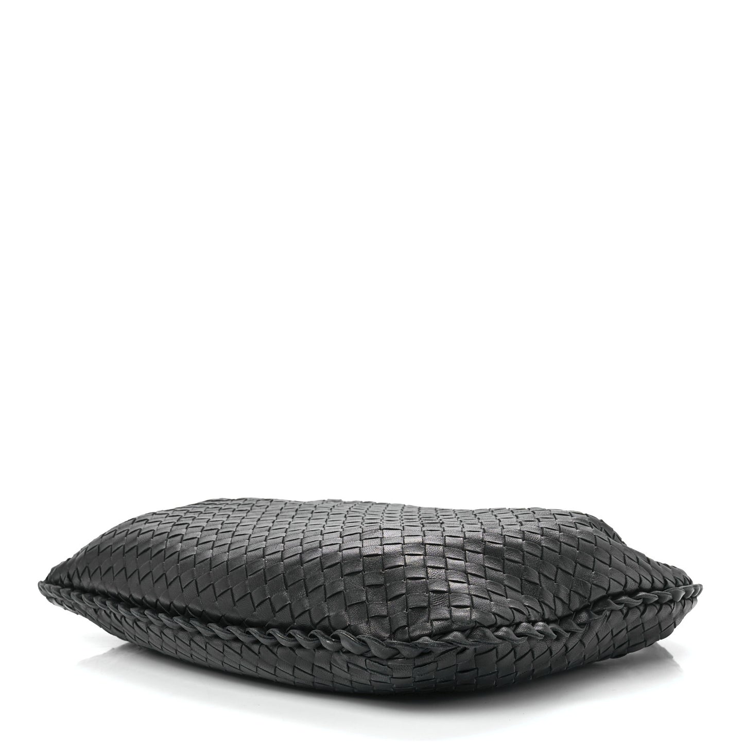 Nappa Intrecciato Medium Veneta Hobo Black