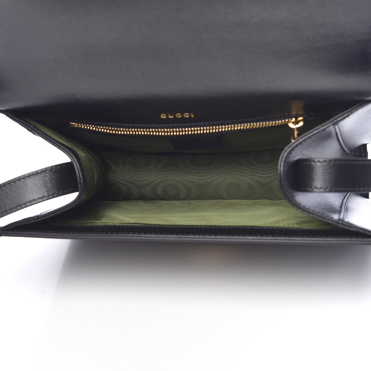 Textured Calfskin Small Torchon GG Ring Shoulder Bag Black