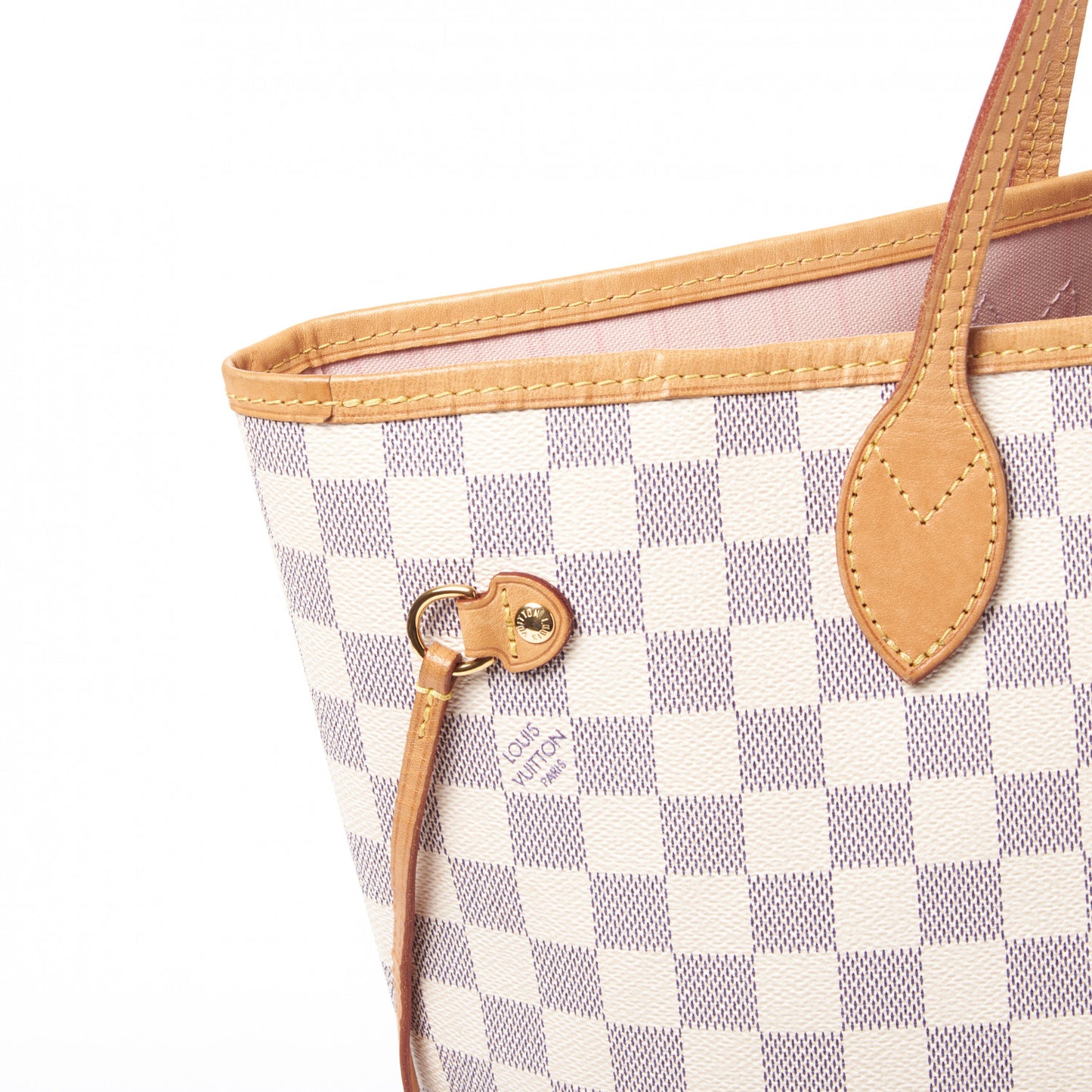 Damier Azur Neo Neverfull MM Rose Ballerine