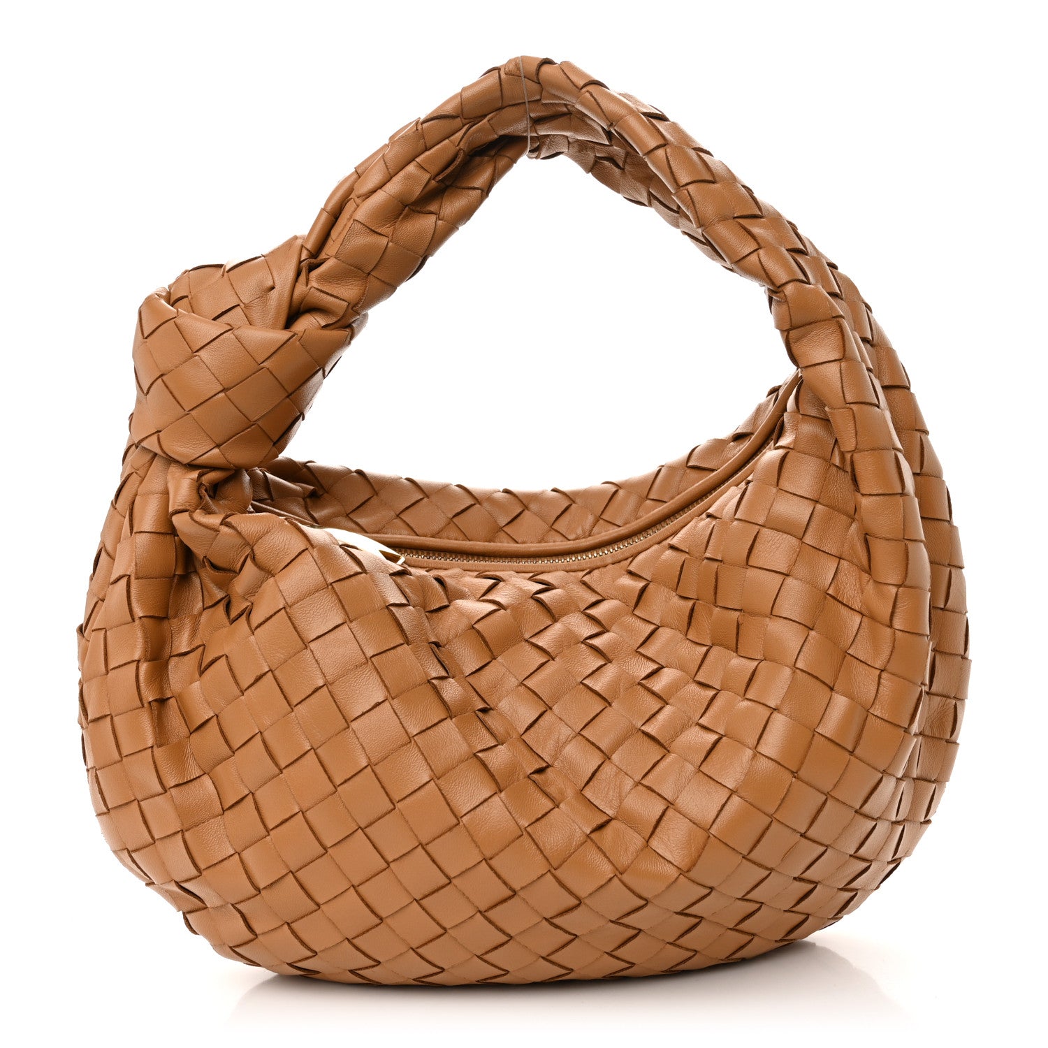 Bottega Veneta Nappa Intrecciato Teen Jodie Hobo Caramel 1 of 11