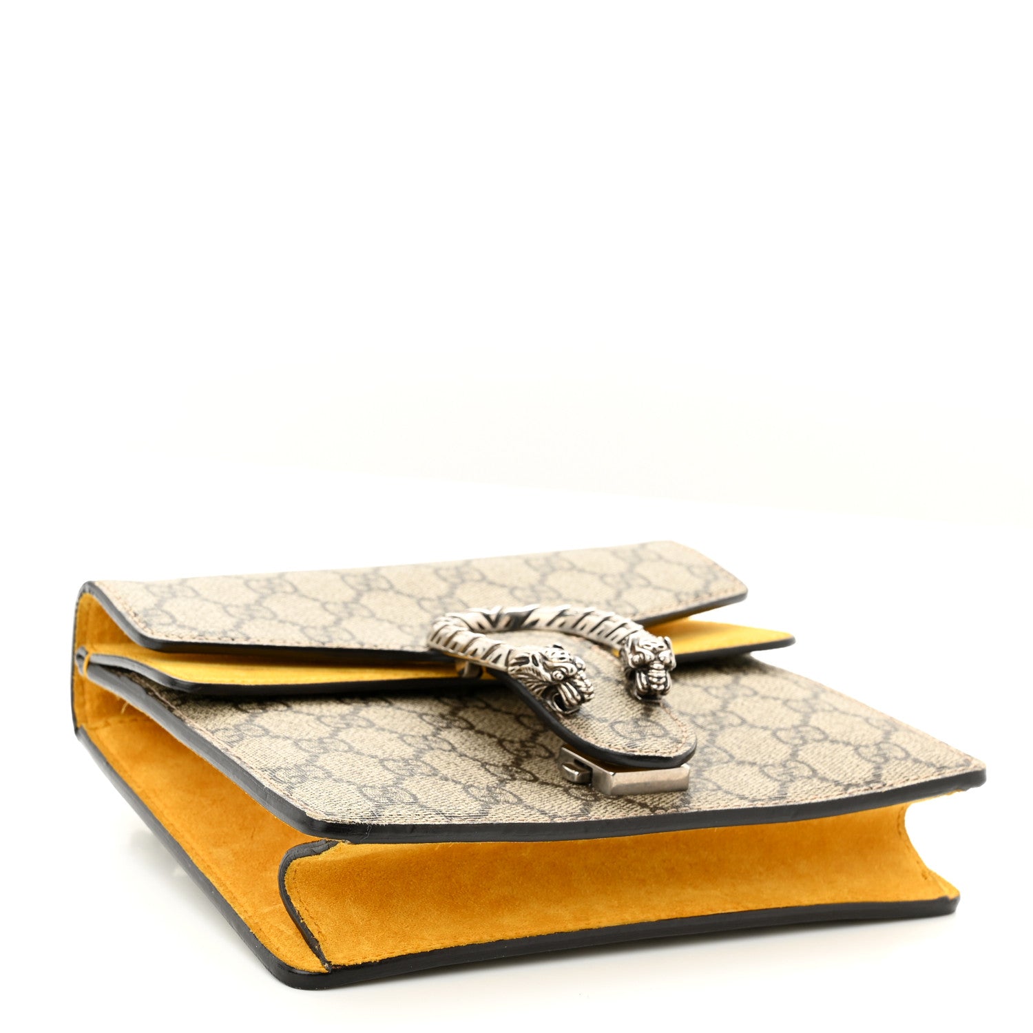 Gucci GG Supreme Monogram Mini Dionysus Shoulder Bag Yellow 4 of 13