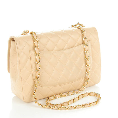 Chanel Caviar Quilted Jumbo Single Flap Beige Clair 3 of 8