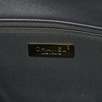 Chanel Lambskin Quilted Large Chanel 19 Flap Dark Grey 6 of 10