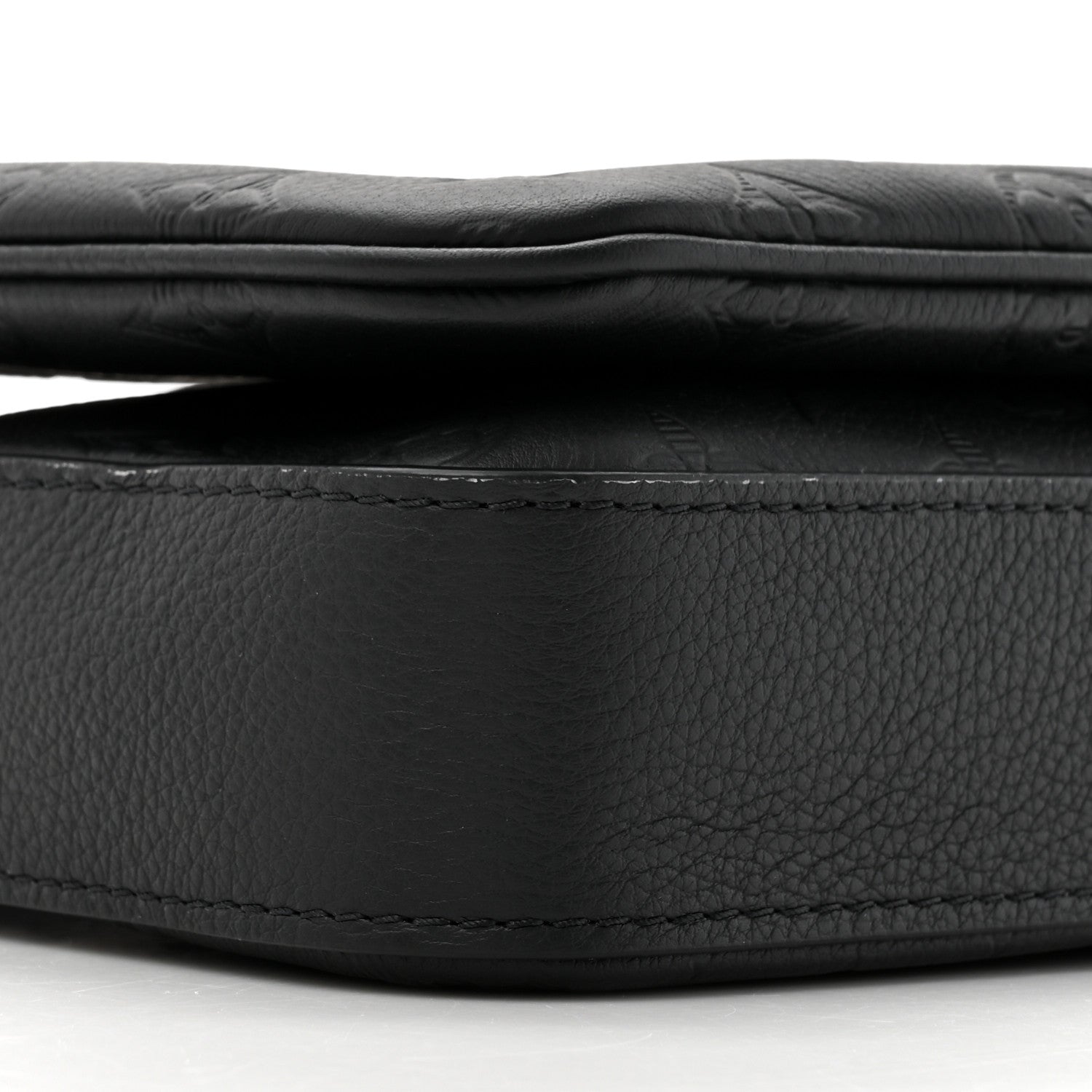Louis Vuitton Calfskin Monogram Shadow Trio Messenger Black 10 of 13
