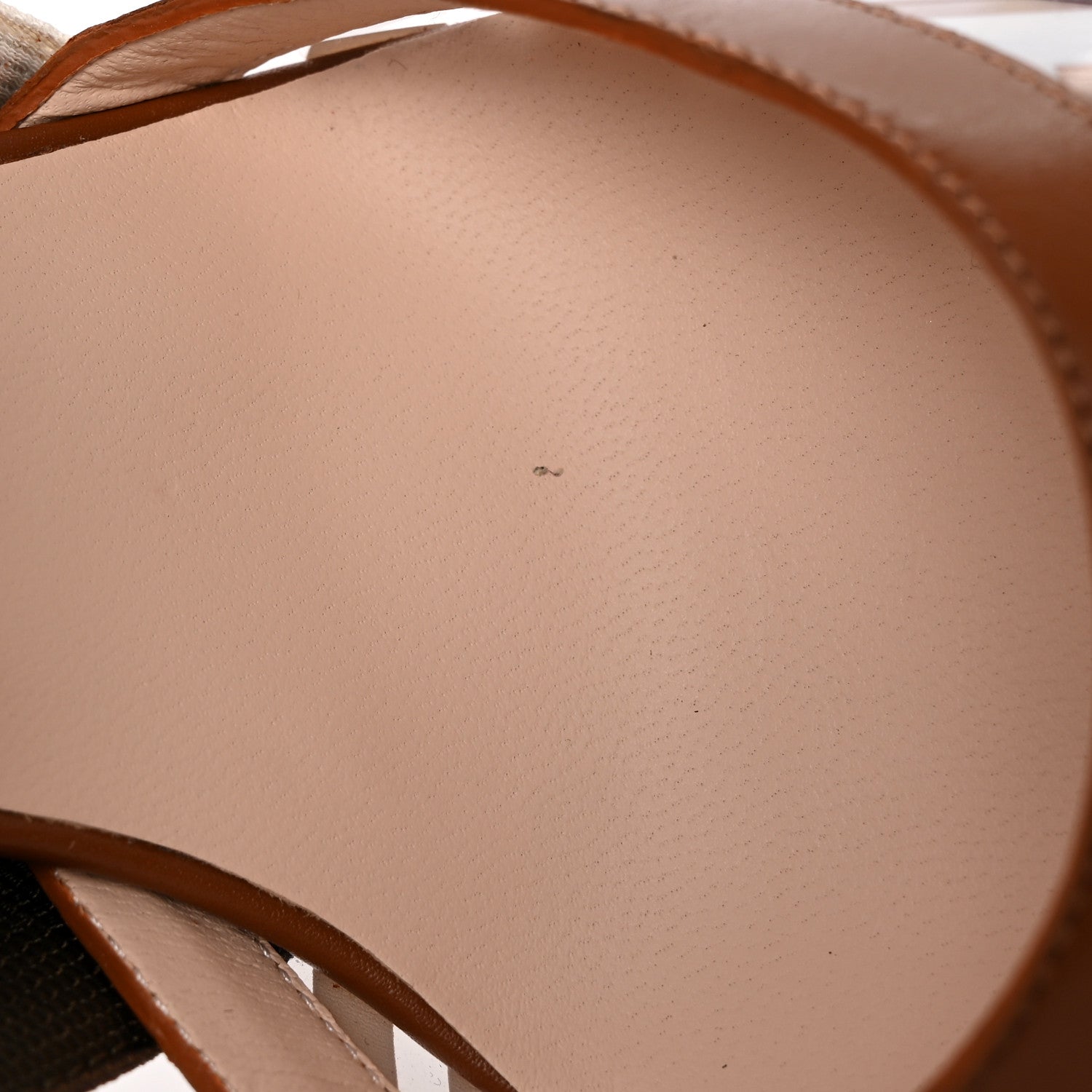 Fendi PVC Vitello FF Colibri 85mm Slingback Pumps 36 Transparent White Cuoio Avana 8 of 11