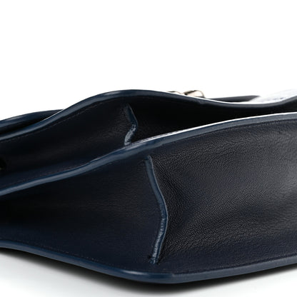 Chanel Goatskin Quilted Small CC Box Flap Navy Navy 9 of 10