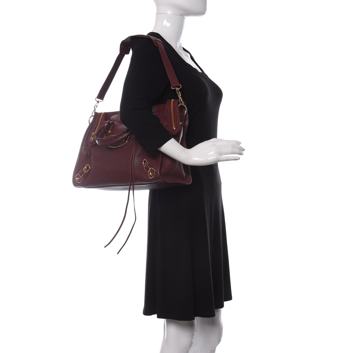 Chevre Gold Metallic Edge Hardware City Cassis