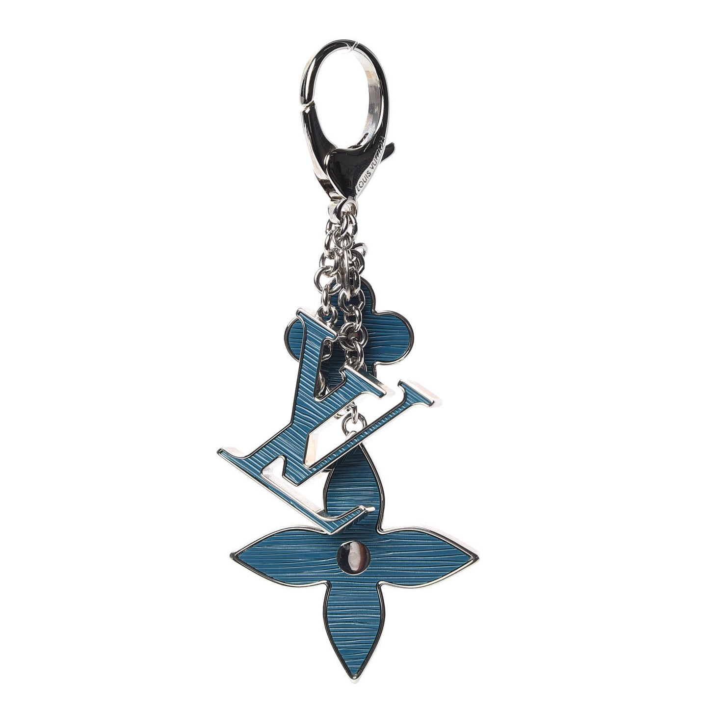 Fleur d Epi Bag Charm Cyan