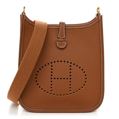 Hermes Taurillon Clemence Evelyne TPM Gold 1 of 11
