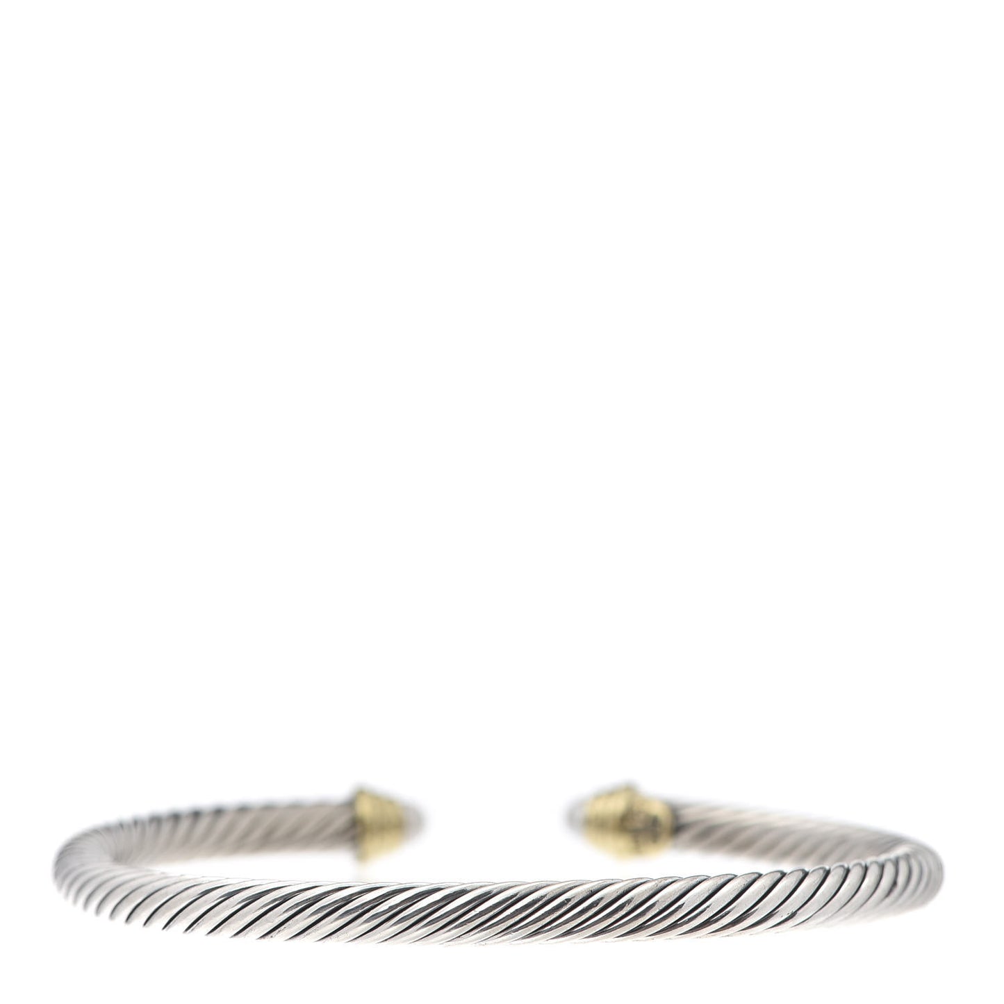 Sterling Silver 18K Yellow Gold Pearl 4mm Cable Kids Birthstone Bracelet