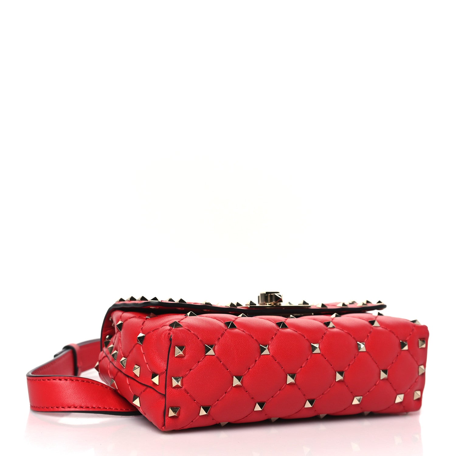Valentino Garavani Nappa Rockstud Spike Belt Bag Rouge Pur 4 of 10