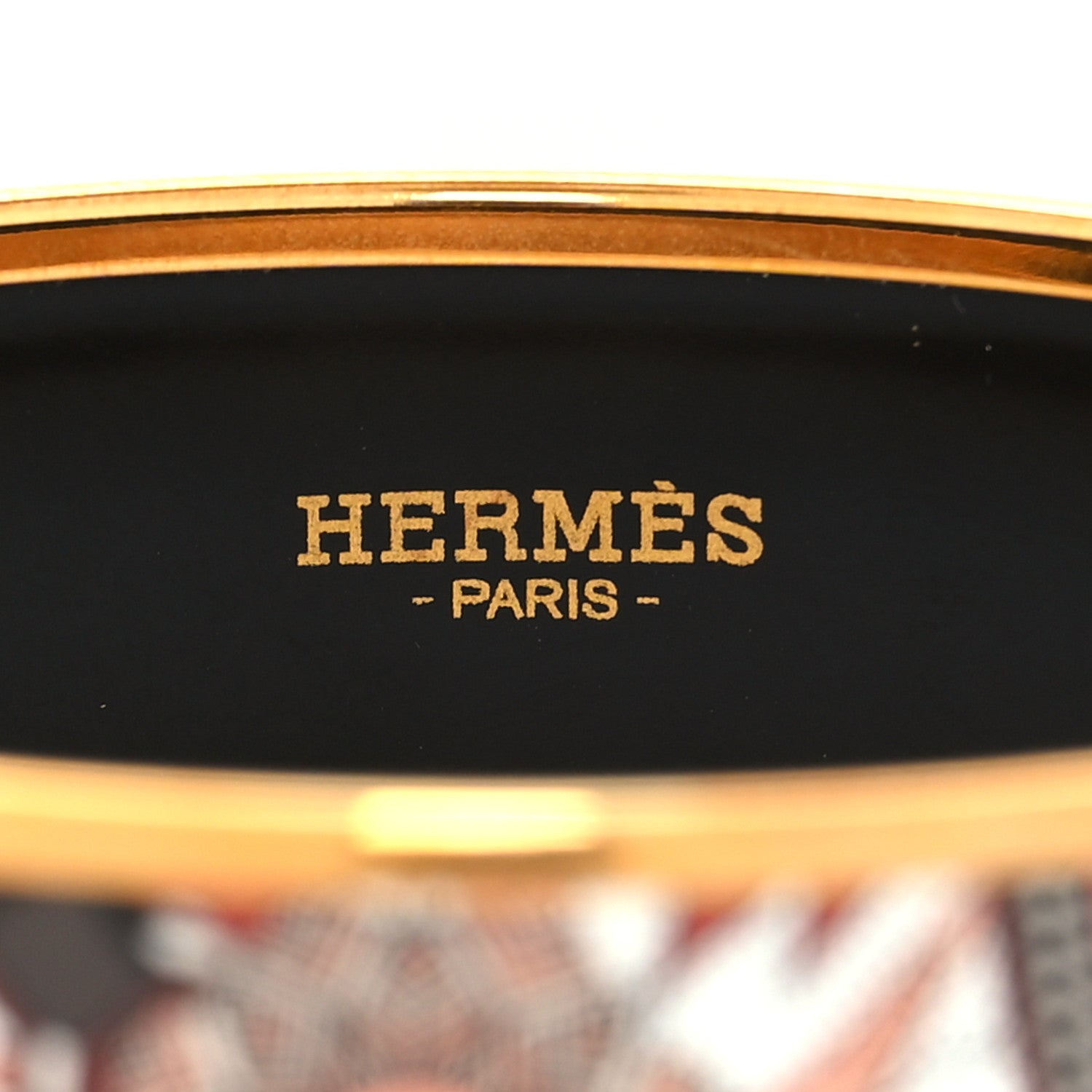 Hermes Enamel Printed Wide Bracelet 4 of 5