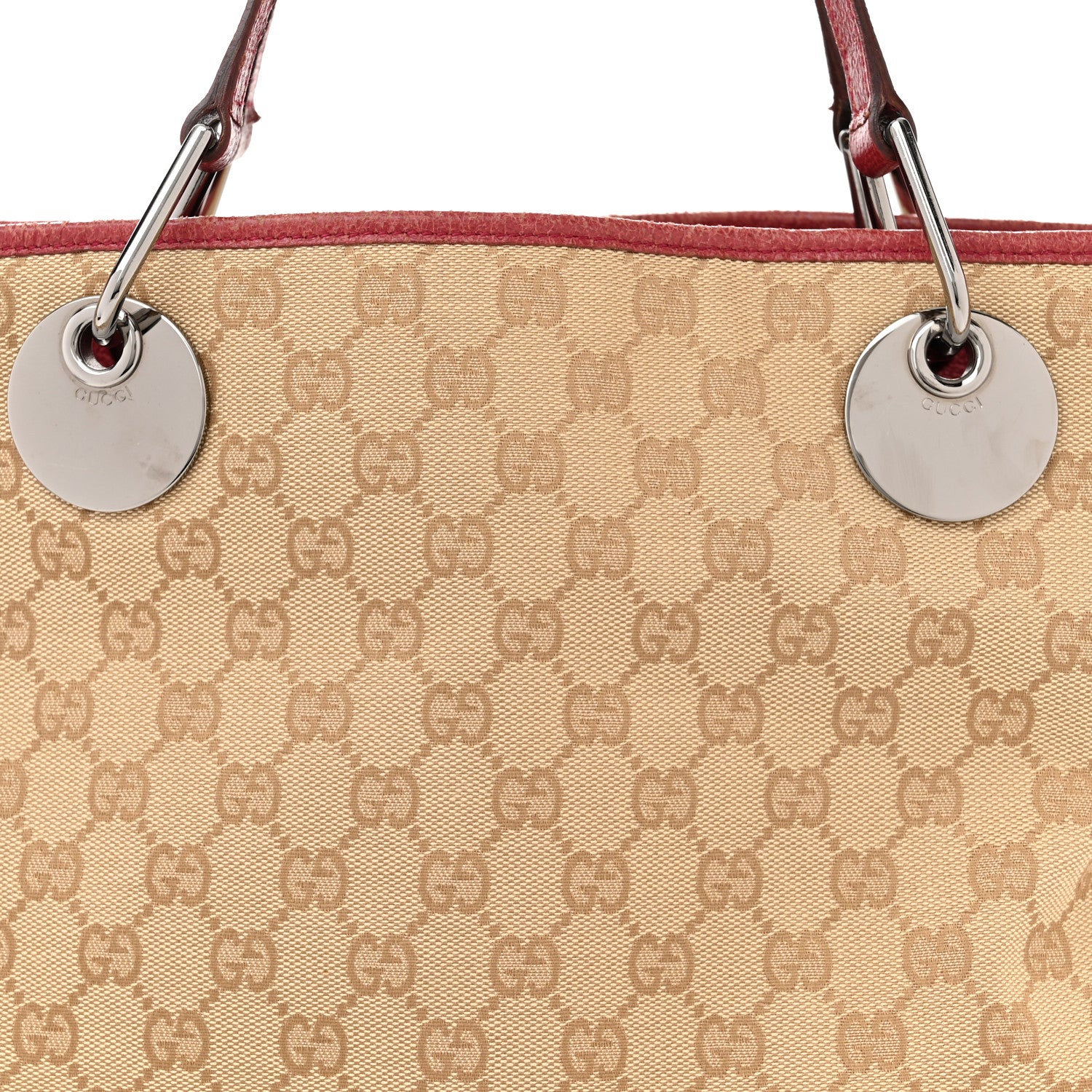 Gucci Monogram Large Eclipse Tote Red 8 of 16