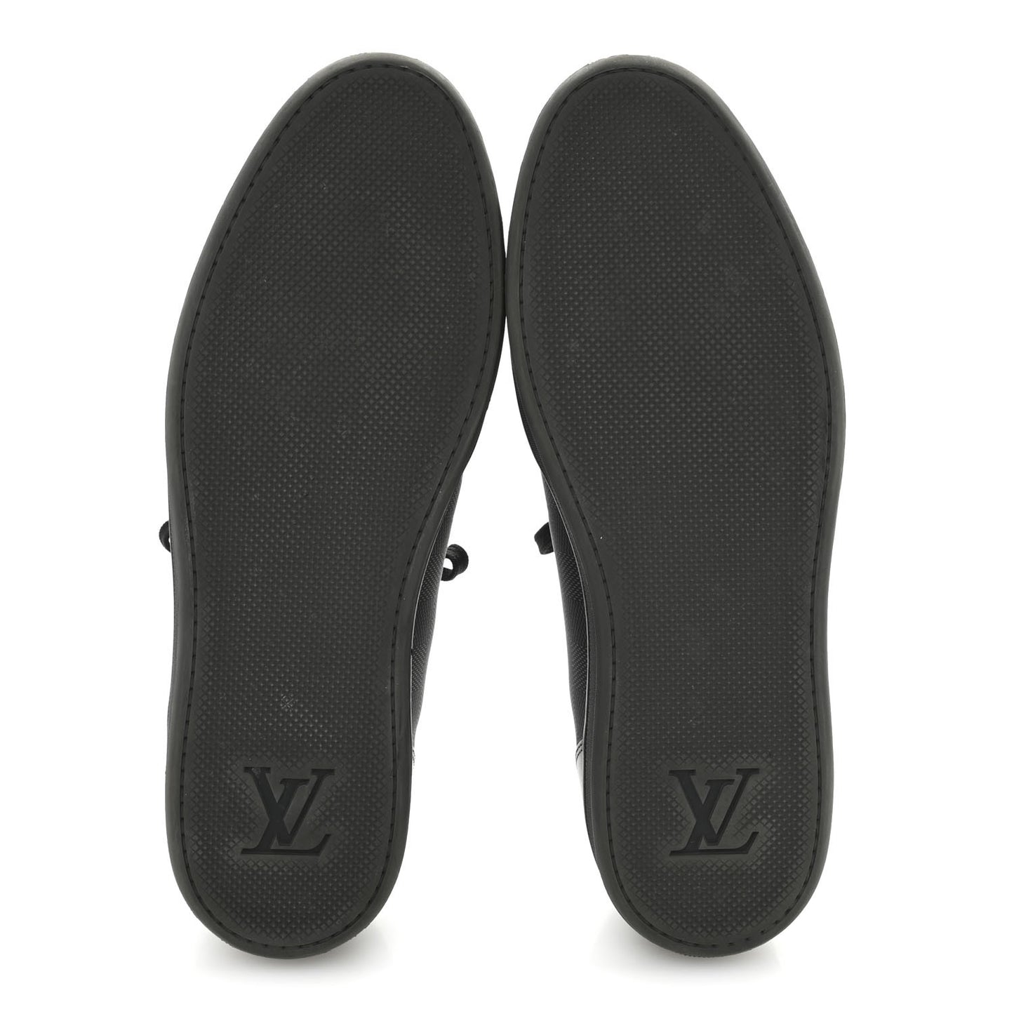Calfskin Nylon Damier Offshore Sneakers 11 Black