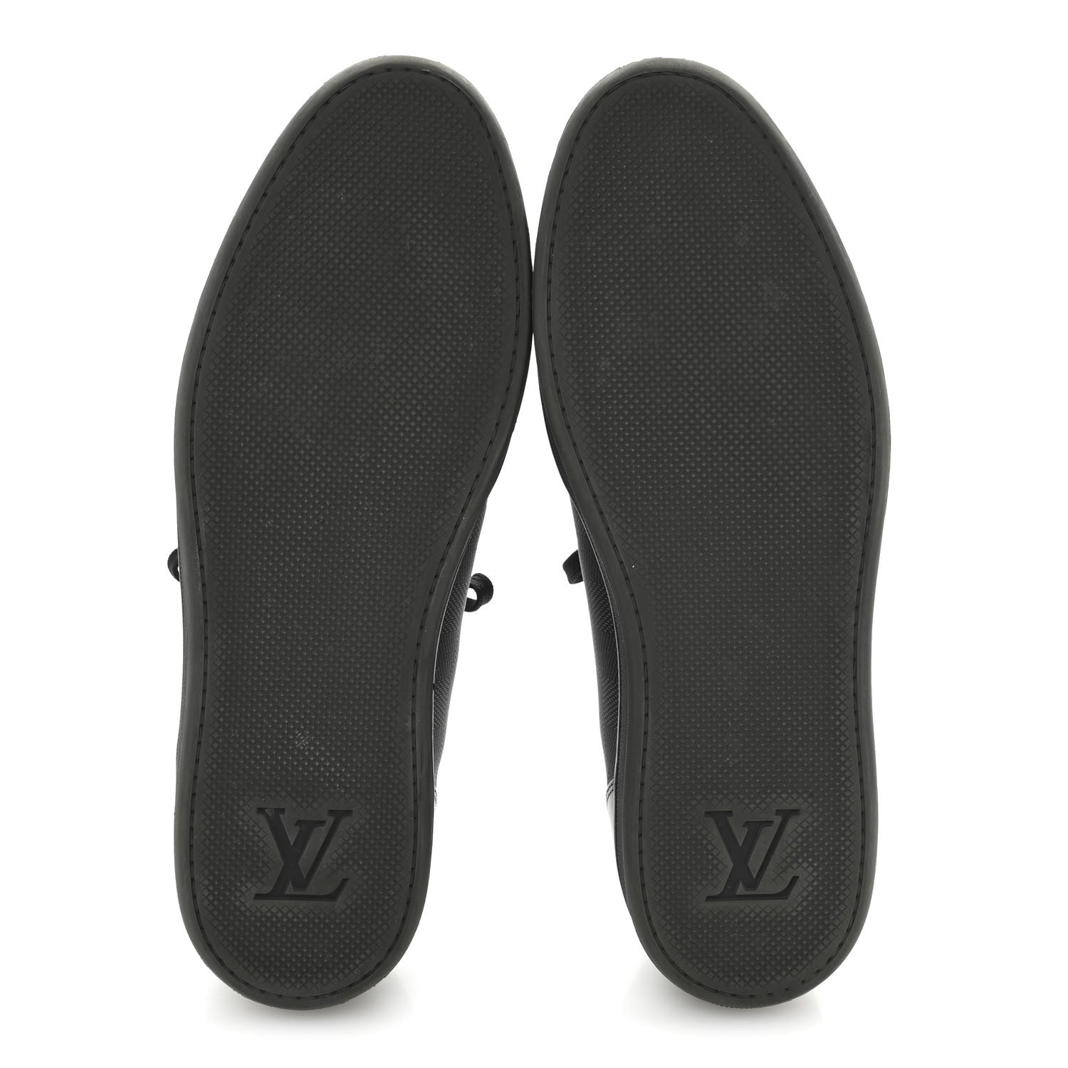 Louis Vuitton Calfskin Nylon Damier Offshore Sneakers 11 Black 6 of 9