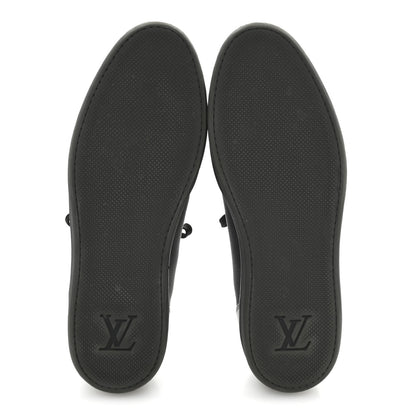 Louis Vuitton Calfskin Nylon Damier Offshore Sneakers 11 Black 6 of 9