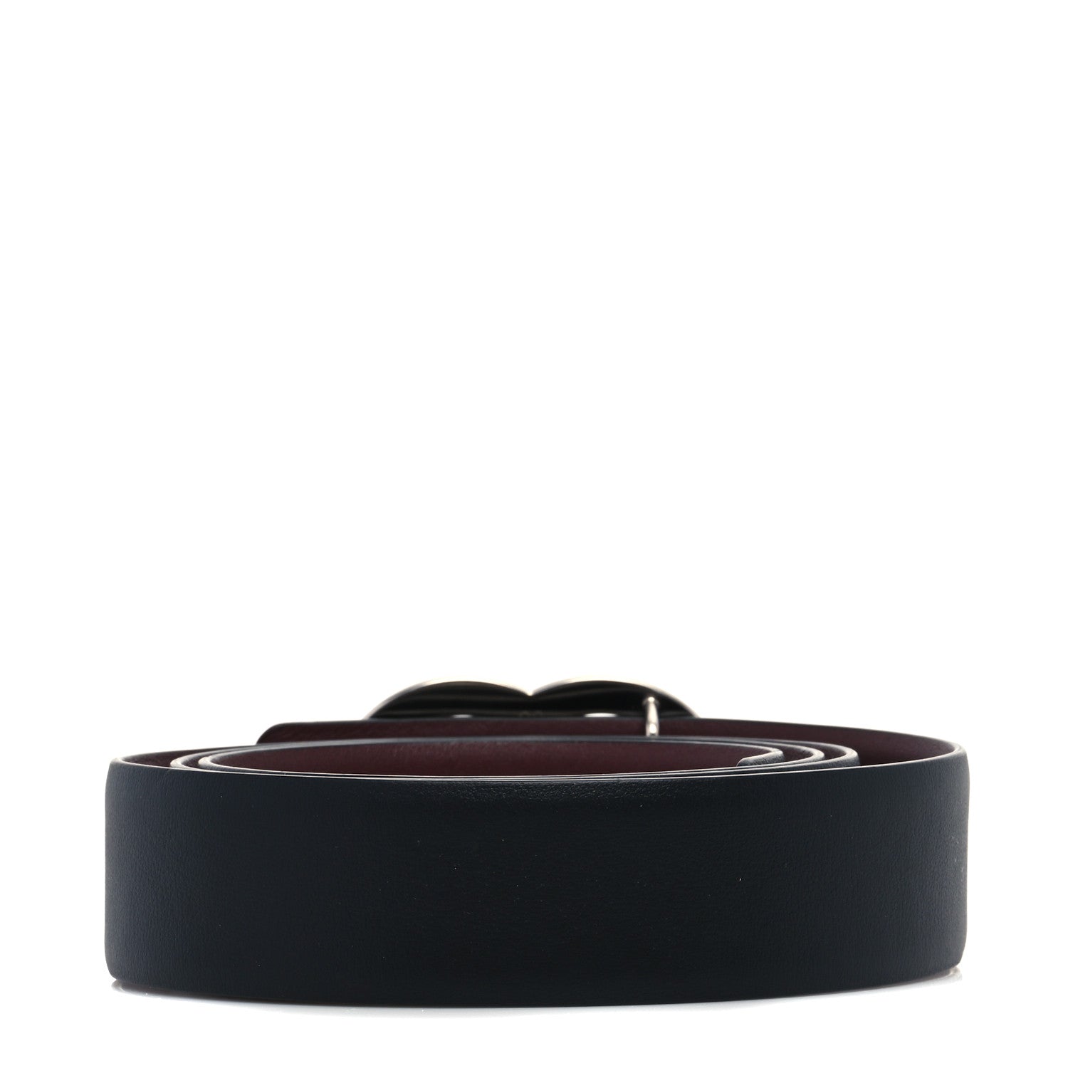 Chanel Calfskin CC Reversible Belt 90 36 Black Burgundy 2 of 5
